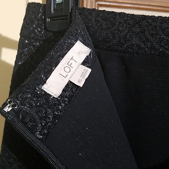 Loft black skirt with light shimmer C29 - Picture 5 of 6